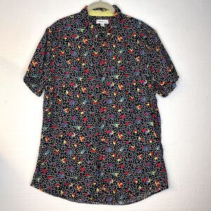 The Rail Mens 90s Style Multicolor Geometric Button Down Shirt size xl